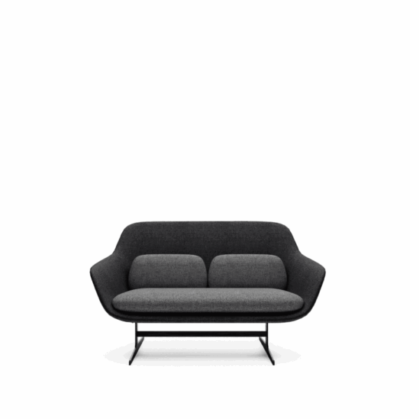 Melo Two Seater - Metal Base - Image 1