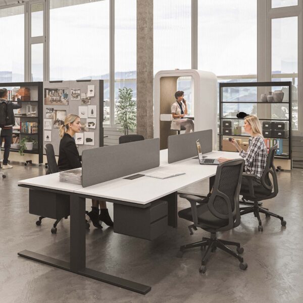 Mi5 Cluster of 4 Face to Face Workstation - Image 1