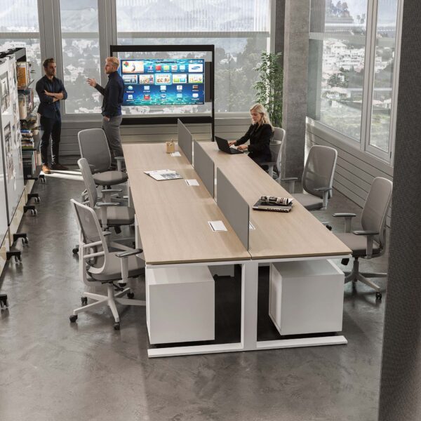 Mi5 Cluster of 6 Face to Face Workstation - Image 1