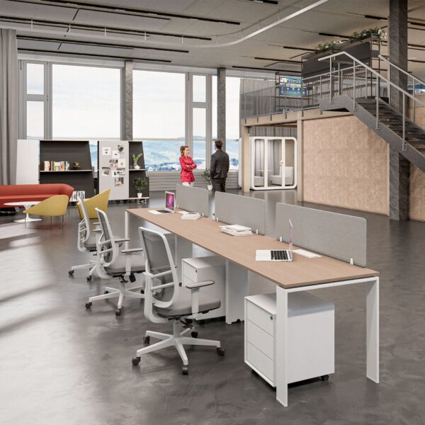 U2 Series Cluster of 3 Side By Side Workstation - Image 1