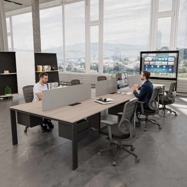 U2 Series Cluster of 6 Face to Face Workstation - Image 1