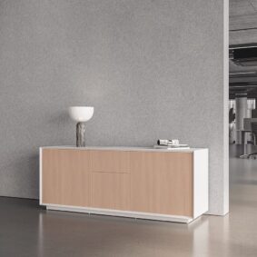 1.6M-Credenza-White-Wood Edge Plus Cabin Cabinets office furniture dubai & abu dhabi