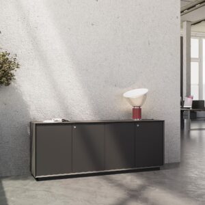 180-Credenza-Black - office furniture dubai & Abu Dhabi