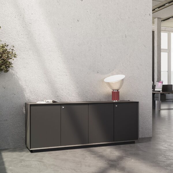 180-Credenza-Black - office furniture dubai & Abu Dhabi