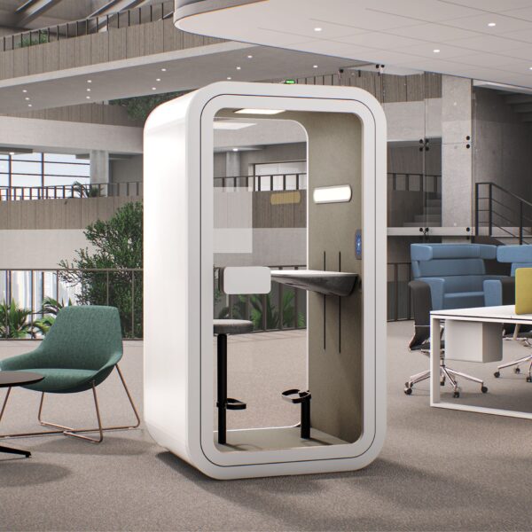 Single Smart Office Pod With High Chair - Image 1