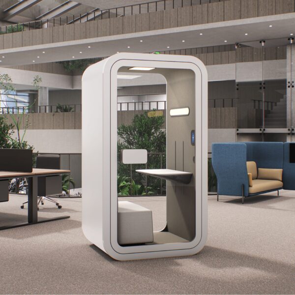 Single Smart Office Pod With Soft Seating - Image 1