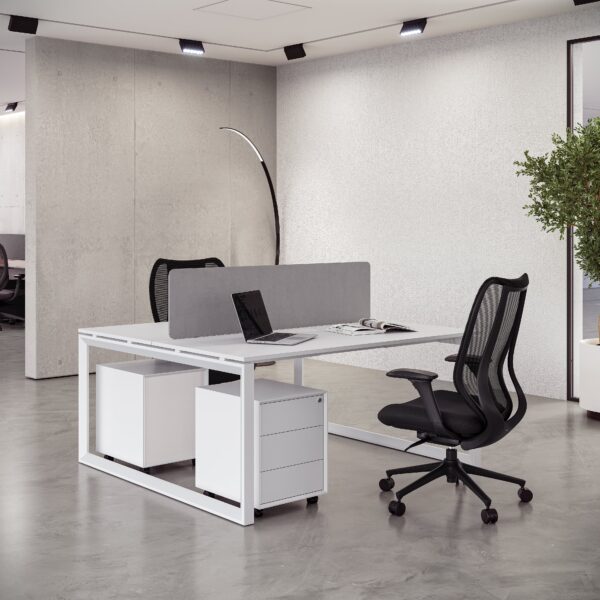 Eco Series Cluster of 2 Face to Face Workstation - Image 1