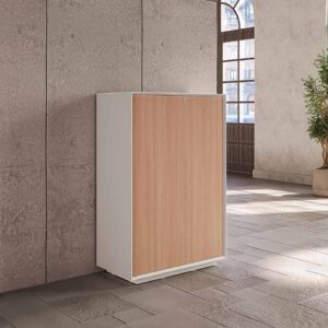 Medium-Height-Storage-White-Blonde-Ash Office furniture dubai & abu dhabi