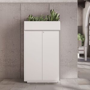 Medium-Planter-Storage-Full-White Office furniture dubai & abu dhabi