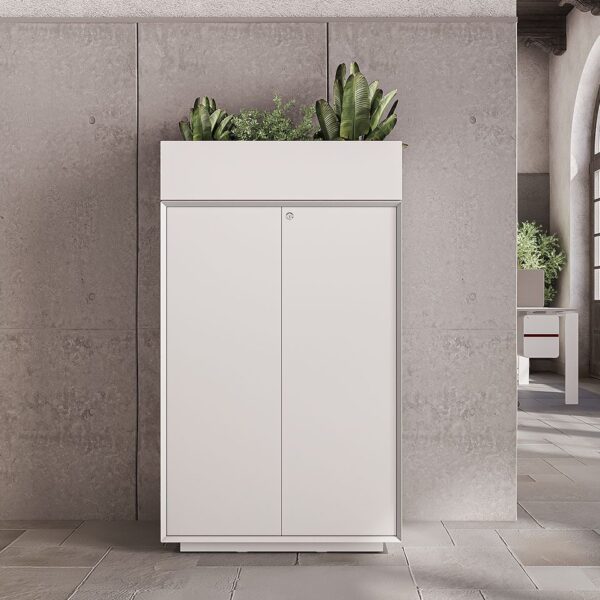 Medium-Planter-Storage-Full-White Office furniture dubai & abu dhabi